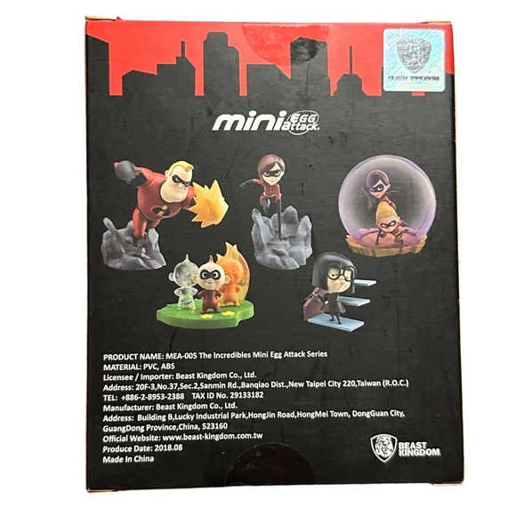 The Incredibles Beast Kingdom Elastigirl Mr. Incredible Mini Egg Attack Lot - Picture 7 of 12